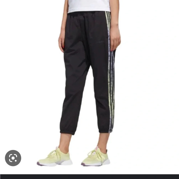 ADIDAS 7/8 THREE STRIPE TRACK TRAINING PANTS - Picture 1 of 6